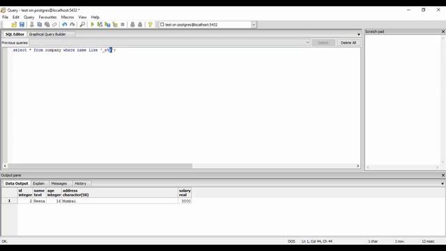 Tutorial 31 LIKE in PostgreSQL смотреть онлайн