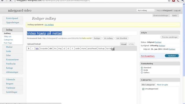 Wordpress.com del 1 hjemmeside produktion 2011 смотреть онлайн