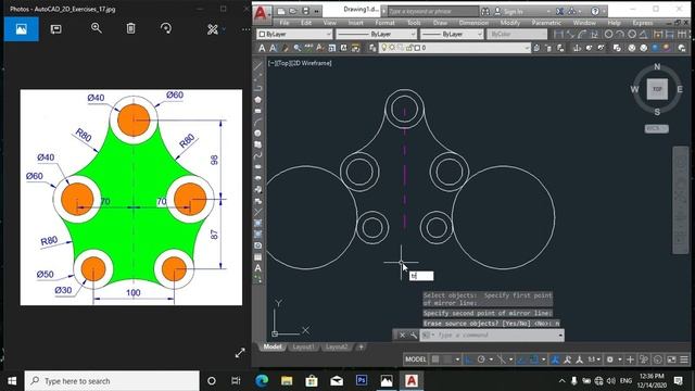 AutoCAD 2D Drawing Practice-8 || Challenge task for beginners || AutoCAD With Asad смотреть онлайн
