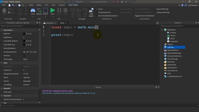 Mathematical functions in LUA [Roblox Studio] смотреть онлайн