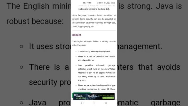 Features of Java Programming language. смотреть онлайн