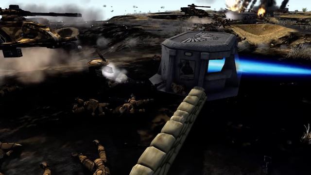 TAU DEFENSE AGAINST SPACE MARINE ASSAULT! - Men of War 40K Mod смотреть онлайн