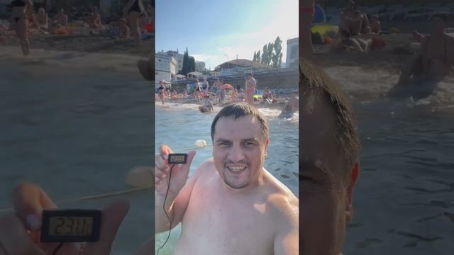 Алушта море пляж, температура воды 5 июля 2023 года #крым #отдых #крымонлайн #travel #алушта смотреть онлайн