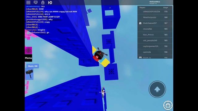 Roblox Em’s Difficulty Chart Obby Stage 170 (Mobile) смотреть онлайн