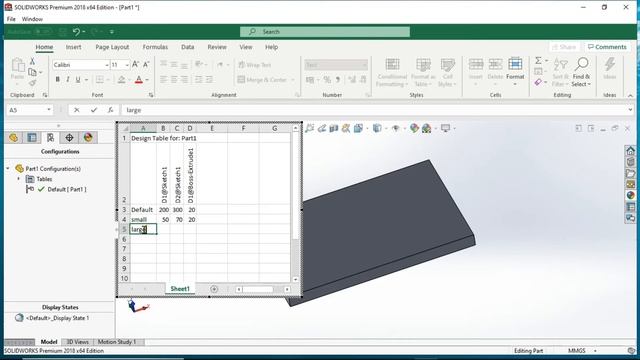 how to link excel to solidworks | how to use part configuration | Driven part CAD tutorial смотреть онлайн