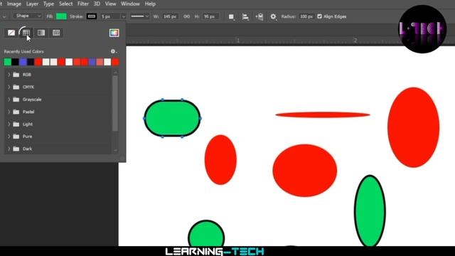 Photoshop Drawing Tools, Rectangle Tool, Ellipse Tool, Polygon Tool, Custom Shape Tool | Class 2 смотреть онлайн