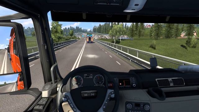 ETS 2 - MAN TGX Euro 6 Transporting a Wheel Loader Part 2 смотреть онлайн