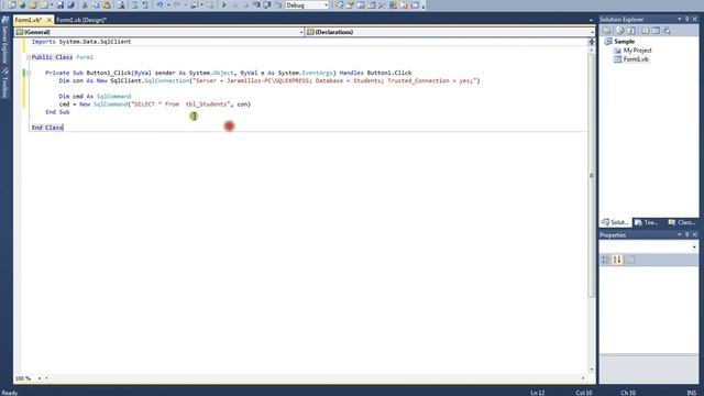 How To Connect SQL Server 2008 To VB.Net 2010(BSU-Malvar; BSIT-222).avi смотреть онлайн