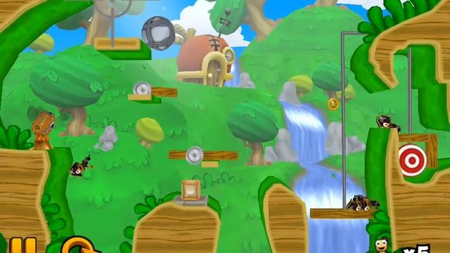 Ragdoll Blaster 3 Patchwork Meadows 1-16 Plankies 3 Stars Tutorial Walkthrough смотреть онлайн
