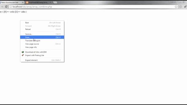 Tutorial Array Dalam PHP Array Combine смотреть онлайн