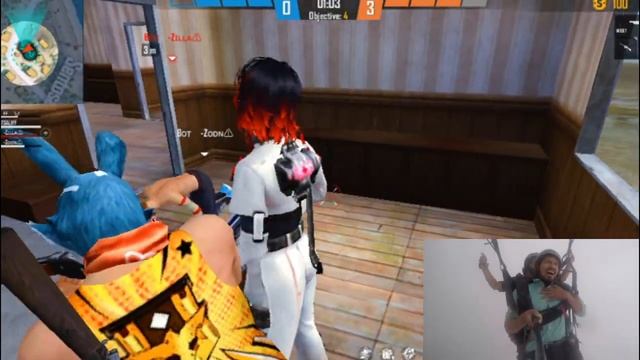 YOUTUBER REACT ON MY GAMEPLAY LIVE | BOT FF | 1v4 | 1K ??? смотреть онлайн