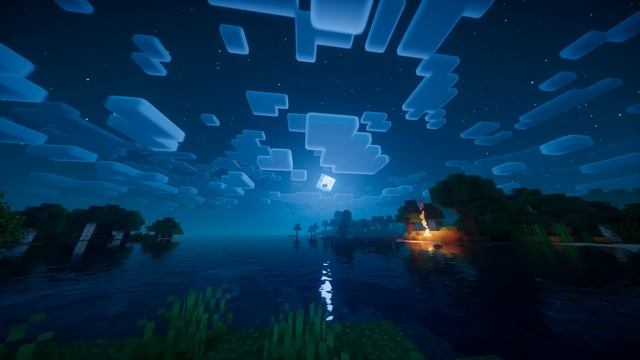 Minecraft | Starry Night Wave Ambience and Music ? [relax and sleep] смотреть онлайн