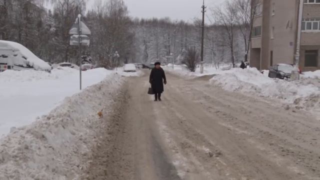 Жалобы жителей. Уборка улиц и дворов от снега. смотреть онлайн