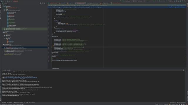Code review tutorial - Creating pull request in BitBucket & resolve merge conflict in Android Studi смотреть онлайн