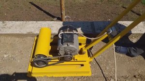 Самодельная Виброплита электрическая. So homemade vibrating plate.