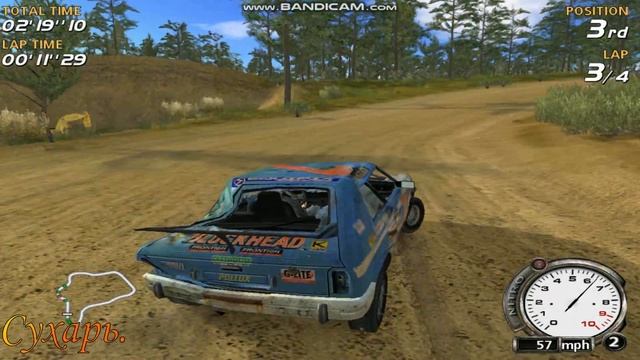 FlatOut. Прохождение, часть 3. Трасса: Bunker Hill Havoc смотреть онлайн