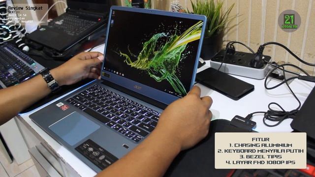 Acer Swift 3 Amd Athlon 300u Keyboard Menyala Dapat SSD Nvme Murah Mantap Jiwa смотреть онлайн
