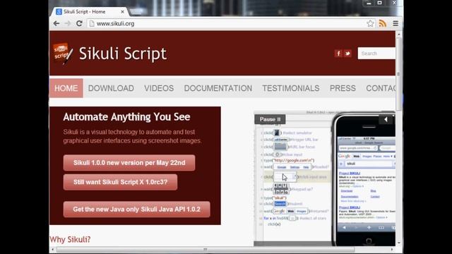 Sikuli Tutorial 1: Visually programming in python! смотреть онлайн