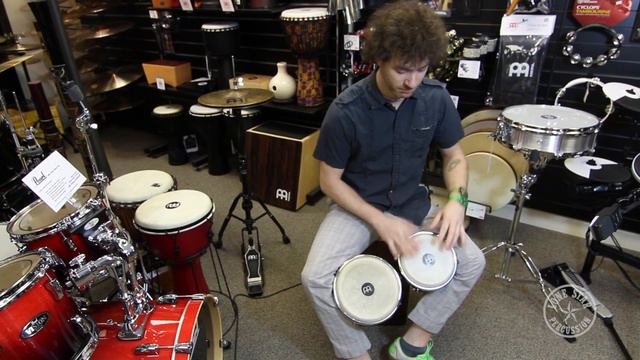 Meinl 6.75" & 8" Radial 5-Ply Construction (RAPC) Wood Bongos in Desert Burl смотреть онлайн