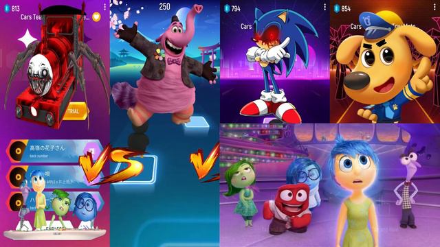 Choo Choo Charles vs Inside Out Bing Bong vs Sonic EXE vs Paw Patrol смотреть онлайн