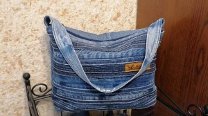 Сумка из старых джинсов #25.