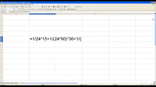 Tabellenkalkulation Tutorial 0036 Zeit Uhrzeit ( Open Office Calc Libre Office Excel ) смотреть онлайн