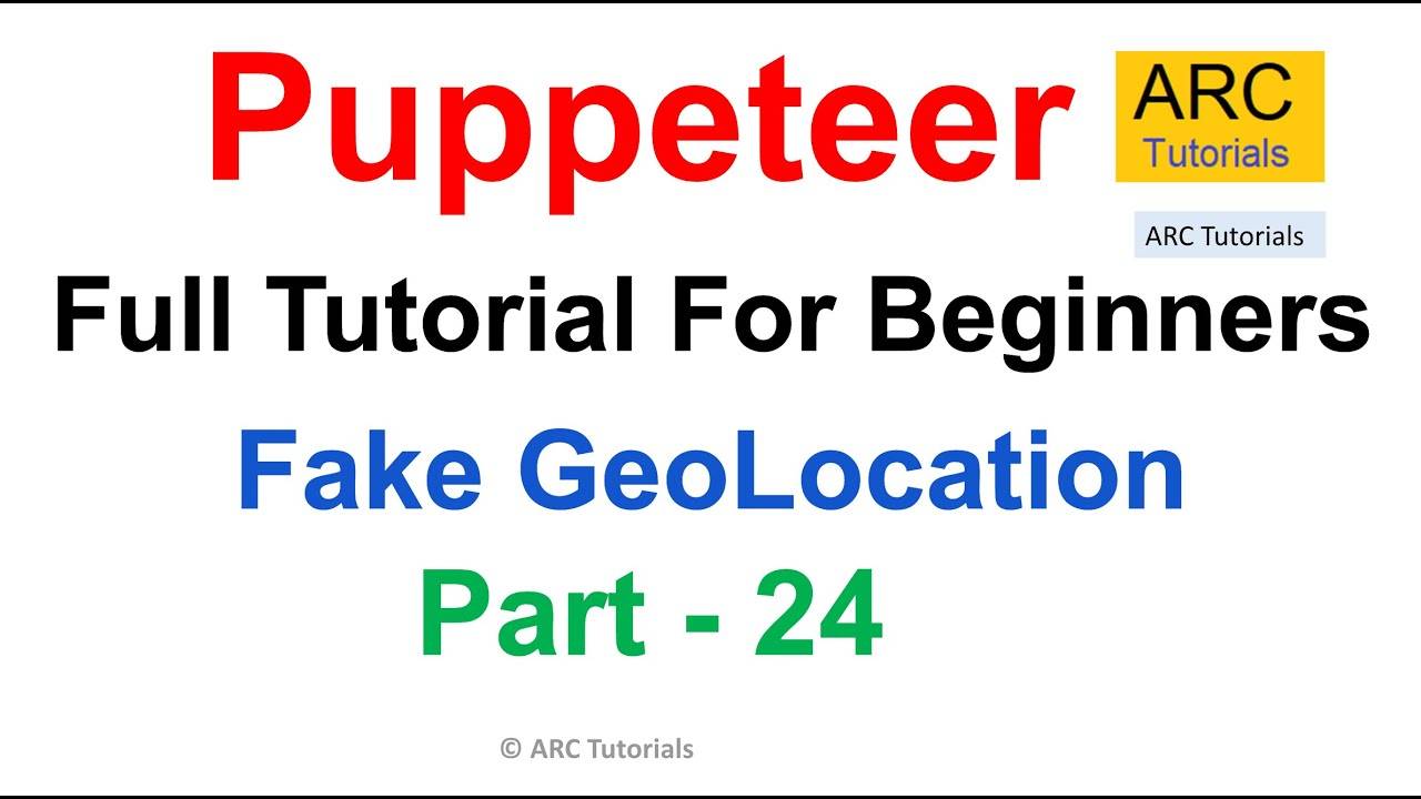 Урок №24 Puppeteer | Поддельная геолокация с помощью Puppeteer смотреть онлайн