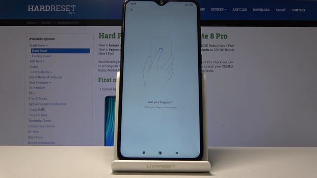 How to Add Fingerprint in XIAOMI Redmi Note 8 Pro - Set Up Lock Screen смотреть онлайн