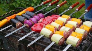 Летний ЛЮЛЯ КЕБАБ на мангале. Невероятный ШАШЛЫК НА УГЛЯХ. ENG SUB.