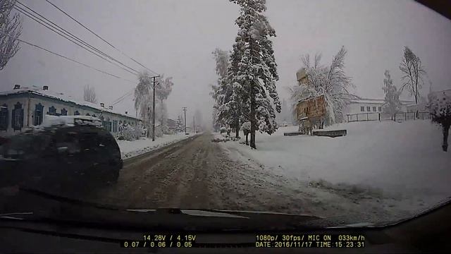 Снег в городе Каракол 17-ноября 2016 номер 3