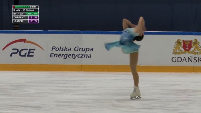 Clare SEO (USA) | Women Free Skating | Gdansk 2022 | #JGPFigure смотреть онлайн