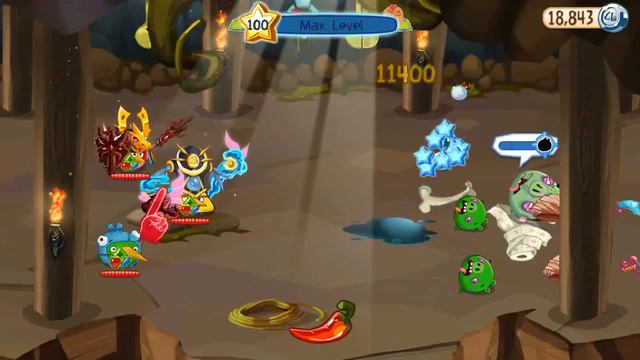 Angry Birds Epic Sunday Dungeon Gameplay Play as Elite Samurai & Elite Rainbird (FT Merchant Pig) смотреть онлайн