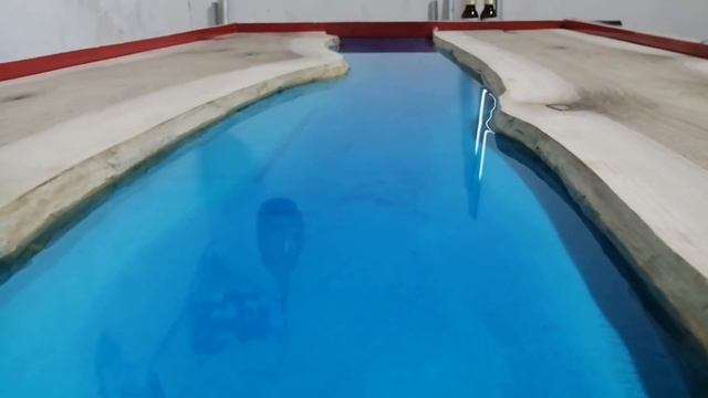 Часть 2. Стол-река из эпоксидки и слебов, своими руками. смотреть онлайн