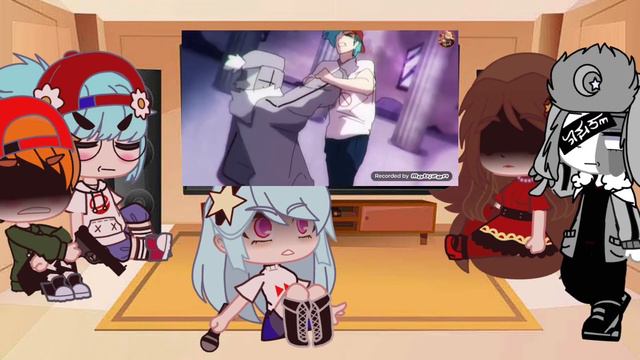 Реакция персонажей Friday night FunkinRuv на батл с рувом я не знаю как правильно 1_часть