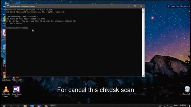 How to cancel ChkDsk in Windows 10/8/7 смотреть онлайн