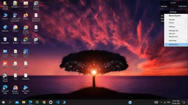 How To Add Clock Widget for Windows 10/11 #instrutronic #rainmeter