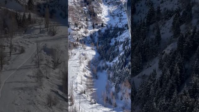 Алматы. Канатная дорога Медео - Шымбулак. Февраль. Almaty. Mountains. Kazakhstan смотреть онлайн