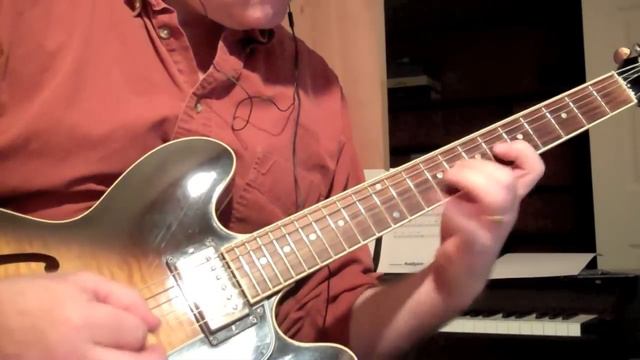 All Fifths Tuning on Guitar (ES335 "jazzCittern") смотреть онлайн
