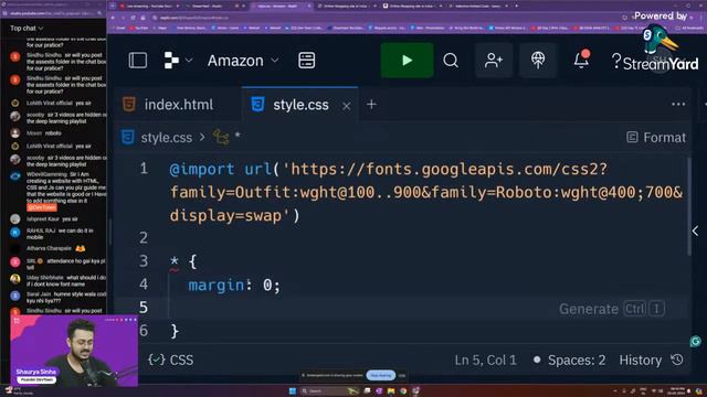 [LIVE] DAY 04 - Amazon Clone Using HTML, CSS & JavaScript | COMPLETE in 7 - Days смотреть онлайн