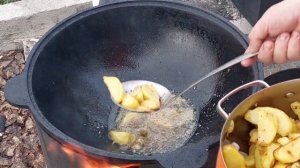 ВКУСНЫЙ РЕЦЕПТ, ГОТОВЛЮ В КАЗАНЕ,,,СВИНАЯ ШЕЯ, КАРТОФЕЛЬ