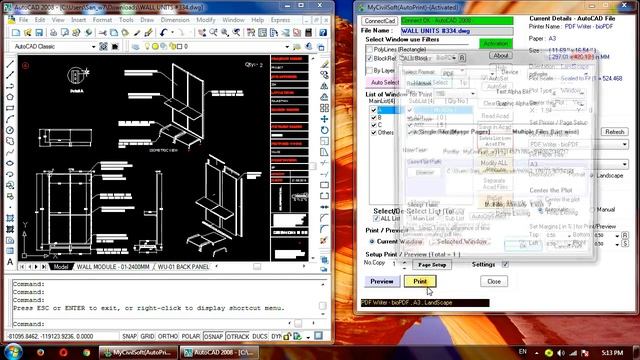 Autoprint - AutoCAD Batch Plot , Printing , Preview , PDF , JPEG, BMP and more. смотреть онлайн