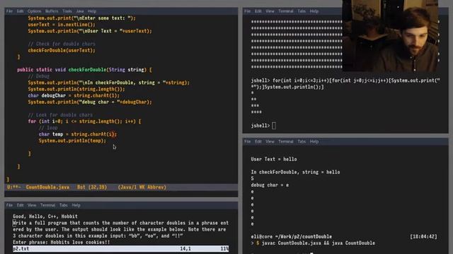 Java Programming: Finding Repeated Characters in a String смотреть онлайн