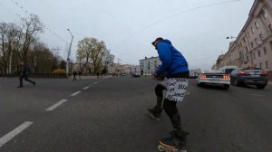Катаемся по Минску на роликах. Фрискейт в Минске
