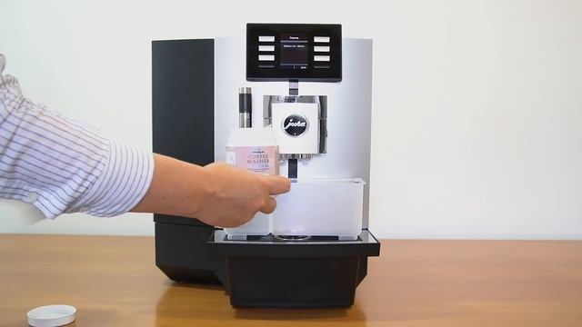 Cleaning Coffeemashine With Cleaning Tablet Coffeewashertabs Drpurity