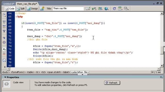 [PHP] - Thêm nội dung text vào trong 1 file có sẵn | Học lập trình смотреть онлайн