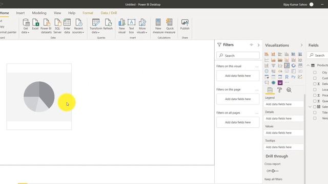 Power BI Pie Chart, Clustered bar chart and Clustered column chart examples смотреть онлайн