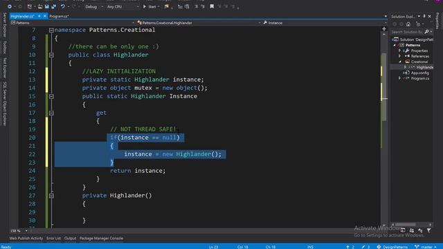 The Singleton Pattern смотреть онлайн