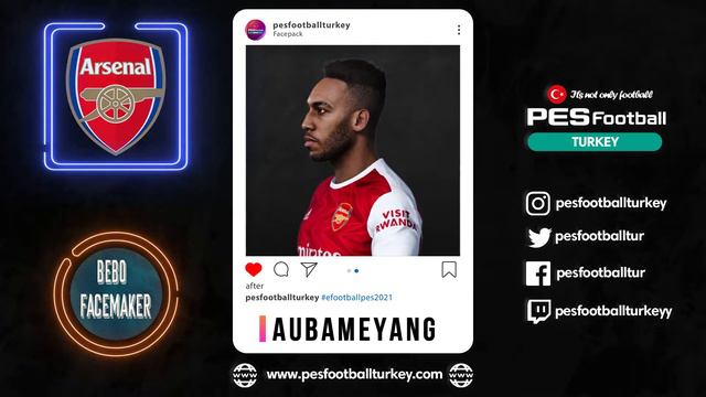 PES 2021 Pierre-Emerick Aubameyang | Face | Arsenal | PES 2020 [PC] смотреть онлайн