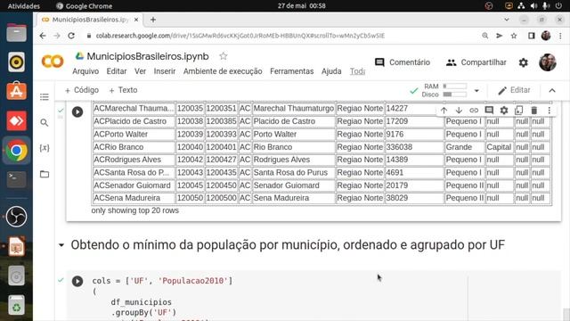 PySpark: select, groupBy, sum, avg, min, max, orderBy e UDF смотреть онлайн