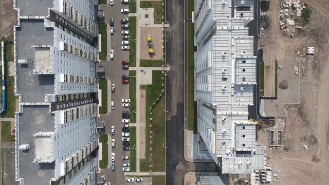ЖК "Иннокентьевский" - новостройки в Красноярске. Облёт строящихся домов на берегу Енисея смотреть онлайн
